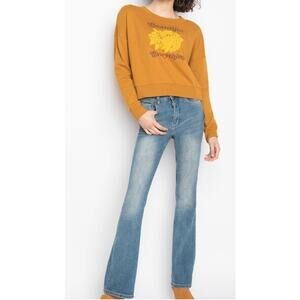 WVN for you Happy Everything Alpha Sweatshirt, golden brown, women's S